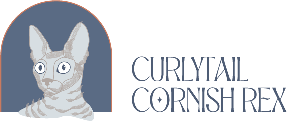 Curlytail Cornish Rex logo